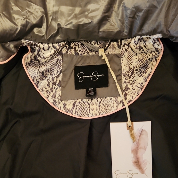 Jessica Simpson Metallic Gray Puffer Jacket - Picture 4 of 7